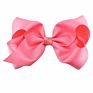 Cute 8 Inch Grosgrain Solid Color Bowknot Hair Bows with Clips Handmade Price Kid Girls Hair Accessories