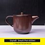 Delicate Wine Red Porcelain Tea Set, Afternoon Tea Using Teapot Cups. European Coffee Pot Set with Bamboo Tray