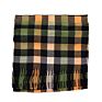 Designer Women Large Oversized Pashmina Buffalo Plaid Scarf Faux Cashmere Warm Scarf with Tassel