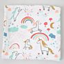 Flower Infant Girls Boys Organic Muslin Swaddle Bamboo Cotton Fabric Blanket Muslim Baby Blankets