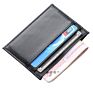 Free Sample Tiding Women Color Saffiano Leather Card Holder Slim Credit Cardholder Wallet