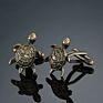 French Men's Shirt Metal Brass Enamel Cufflinks Animal Butterflies Turtle Fish Dog Penguin Lobster Cuff Links