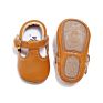 Hard Sole Genuine Leather T-Bar Mary Jane Baby Girls Shoes Infants Toddler Baby Princess Ballet Shoes Newborn Crib Shoes