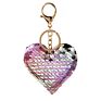 Heart Keychain Sequins Key Ring Gifts for Women Charms Car Bag Accessories Key Chain