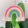 Home Decor Nordic Style Boho Cotton Rainbow Macrame Wall Hanging