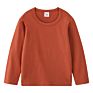 Jl-10806 Logo Super Soft Cotton round Neck Long Sleeve T Shirt Kids Solid Color Blank Children T-Shirts
