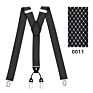 Kaidvll Pattern Design Y Back Adjustable Clip Promotional Leather Suspenders