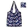 Large Capacity Grocery Food Plaid Tote Bag Supermarket Foldable Blue Reuseable Shopping Bags Logo Printed
