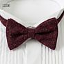 Last Design Mens Tuxedo Wool Bow Ties for Men Handmade