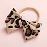 Leopard Animal Prints Bows Elastic Nylon Headbands ,One Size Fit Most Baby Knot Hairbands Headwear