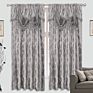 Living Room Ready Made American Style Luxury Hotel Jacquard Valance Curtain Design Home Curtain for Windows