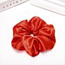 Lovely Silk Hair Scrunchies Fabric Hair Accessories Solid Color Rubber Band Satin Hair Scrunchies