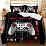 Luxury 3D Creative Game Machine Printing Bed Sheet Comforter Kids Bedding Set for the Boy Single 3 Pieces Cartoon 1Set