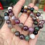 Luxury Feng Shui Rose Quartz Jade Stone Bead Bracelets Simple Men's Natural Gems Stone Healing Crystal Bracelet