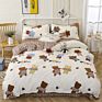 Luxury Printed Pillow Case Bed Sheet and Quilting Comforter Sets Quilt Bedding 4 Piece
