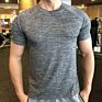 Men Activewear T Shirts 100% Polyester T Shirts Gym Elastane Athletic Quick Dry Top Shirts Mens