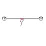 Mix Styles 50Pcs Surgical Steel Industrial Barbell 14G Earrings Tragus Piercing Cartilage 38Mm 1&1/2 Inch Long Bar Body Jewelry