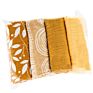 Muslin Blanket Happyflute 4Pcs/Pack Muslin Baby Bibs Cotton 2 Layer Burp Cloth Cute Scarf 60*60Cm