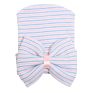 Newest Cute Newborn Baby Girl Comfy Bowknot Hospital Cap Beanie Hat Knitted Striped Baby Girl Caps Beanie Toddler Hats