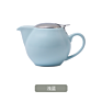 Nordic Simple Style Matte Glaze Design Include Tea Strainer Porcelain Tea Pot with Stainless Steel Cover