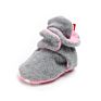 Old Fashioned Snap Drawstring Infant Bedroom Shoes Baby Booties with Wool