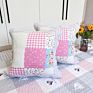 Pastoral Cotton Pillowcase Quilted Sofa Pillow without Filling Office Living Room Bedside Cotton Pillow Cover