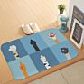 Personalized Cat Paw Print Kitchen Anti-Skid Door Mat