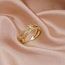 Personalized Stackable Cubic Zirconia Peach Heart Engagement Wedding Promise Toppik Accessories Love Knot Pinky Joint Ring
