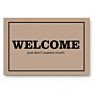Please Remove Your Shoes Brown Black Text Home Welcome Door Mat