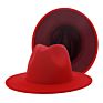 Polyester Cotton Vegan Material Two Tone 60 Colour Fedorahat Fedora Hat for Women Men Party Show Music Festival Dress