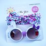 Pretty Children Hair Accessories Set Baby Girl Sunglasses and Headband Sets Cute Bow Hairband for Girl