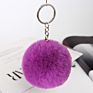 Product Bag Accessories 8Cm Cute Puff Key Ring Pom Pom Key Chains Fluffy Keychain