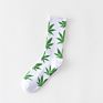 Professional Colorful Tube Sports Socks Bamboo Maple Leaf Socks Design Hemp Weed Leaf Socks