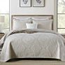 Quilts Bedding Bedspreads Customized Logo Luxury Embroidery Bedspreads Sets Colcha 100% Cotton Home Goods Cotton Bedspread