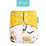 Rainbow Print Cloth Diaper Fabric Manufacturers Baby Infant Reusable Washable Changing Nappy Happyflute