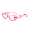 Rectangle Clear Shades Smart Unisex Uv400 Retro Steampunk Luxury Sunglasses