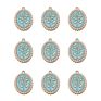 Rose Flower Charms Enamel Alloy Charms for Diy Jewelry Necklace Bracelet Making