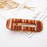 Sales Colors Acrylic Hair Clips with Small Moq Rectangular Hollowed-Out Acetate Hair Clips for Women