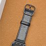 Service Genuine Leather Stitching Silicone Rubber Watch Band