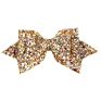 Shiny Leather Hair Accessories Ribbon Colorful Big Hair Bows Clips for Girls Kids