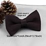 Single Deck Men Women Solid Color Bowknot Lovely Knit Bowtie Adjustable Neckwear Designer Knitting Butterfly Bow Tie