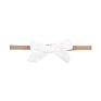 Soild Linen Cotton Bows Nylon Headbands Cute Newborn Baby Girls Stretchy Nylon Head Bands Kids Girls Soft Headwear