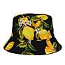 Spring and Outdoor Leisure Couple Fisherman Hat Colorful Fruit Printing Double-Sided Sun Hat