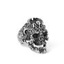 Stock Rts Men's Carbide Hip Hop Skull Ring Skull Punk Gothic Jewelry Engagement Wedding Party Ring for Men