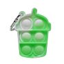 Stress Released Mini Push Bubble Fidget Key Chain Toys,Small Simple Pop Bubble Fidget Keychains Toys