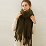 Thick Poncho Shawl Knitted Pashmina Blanket Plain Scarves Ladies Cashmere Wool Scarfs Women and Men