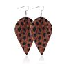 V&R 8 a Set Jewelry Teardrop for Women Girls Leaf- Handmade Lightweight Drop Dangle Leather Earrings