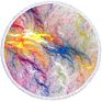 Wholeslae Designer Embossed Oversized Large Sublimated Printed round Beach Towels with Logo Print