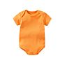 Yiwu 0-24M 100% Organic Cotton Plain Infant Newborn Baby Pink Blue White Unisex Rompers Short Sleeve Jumpsuit