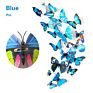 12Pcs One Pack 10 Colors Pvc Butterflies 3D Wall Sticker Home Decorations Refrigerator Decoration Wall Sticker Butterfly